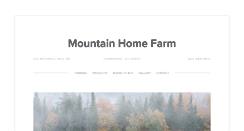 Desktop Screenshot of mountainhomefarm.com